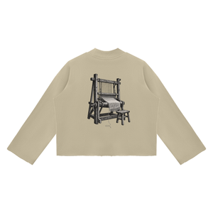 The Weaver — Heavyweight Raw-Edge Mock Neck