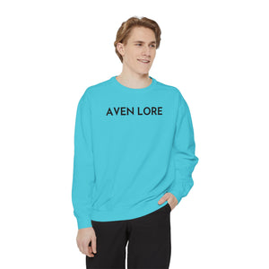 Aven Lore Sweatshirt — Minimalist Text Crewneck Pullover