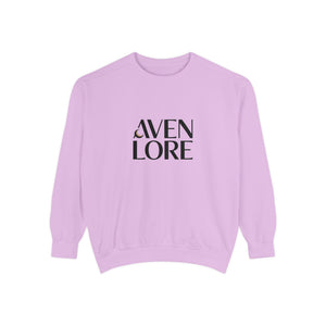 Aven Lore Sweatshirt — 'WHY NOT' Back Graphic Garment-Dyed Crewneck