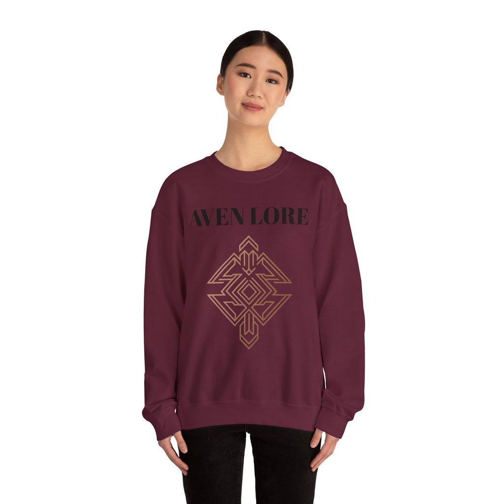 Crewneck Sweatshirt — Aven Lore Geometric Logo Pullover