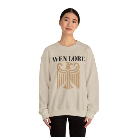 Aven Lore Crewneck Sweatshirt — Vintage Gold Eagle Graphic