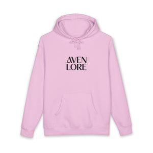 Aven Lore Hoodie — Minimal Logo Front & Ornamental Floral Back Pullover