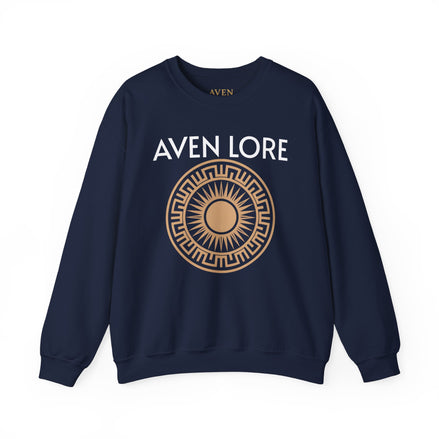 Aven Lore Sweatshirt — Mythic Sun Emblem Crewneck