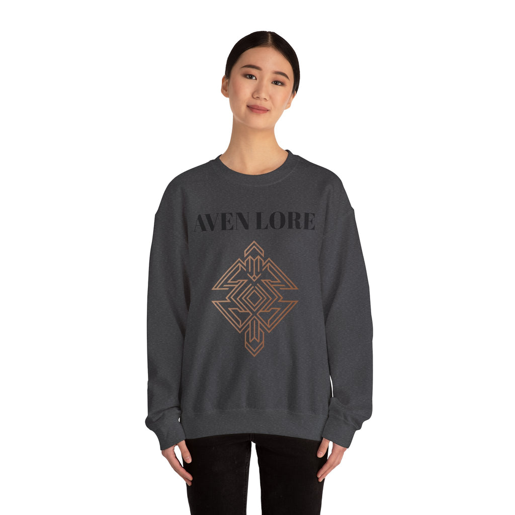 Crewneck Sweatshirt — Aven Lore Geometric Logo Pullover