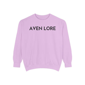 Aven Lore Sweatshirt — Vintage Red Rose Back Print Crewneck