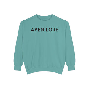 Aven Lore Sweatshirt — Vintage Red Rose Back Print Crewneck