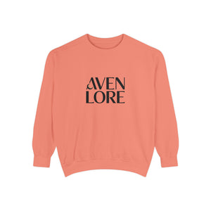 Aven Lore Sweatshirt — 'WHY NOT' Back Graphic Garment-Dyed Crewneck