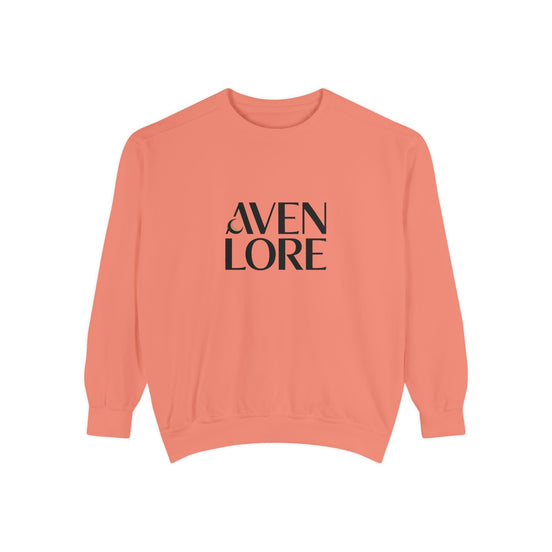 Aven Lore Sweatshirt — 'WHY NOT' Back Graphic Garment-Dyed Crewneck