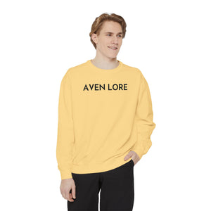 Aven Lore Sweatshirt — Minimalist Text Crewneck Pullover