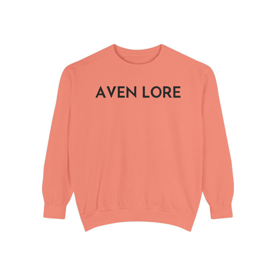 Aven Lore Sweatshirt — Vintage Red Rose Back Print Crewneck