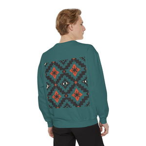 Aven Lore Heritage Geometric Pattern Sweatshirt