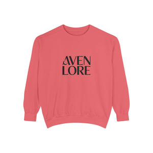 Aven Lore Sweatshirt — 'WHY NOT' Back Graphic Garment-Dyed Crewneck