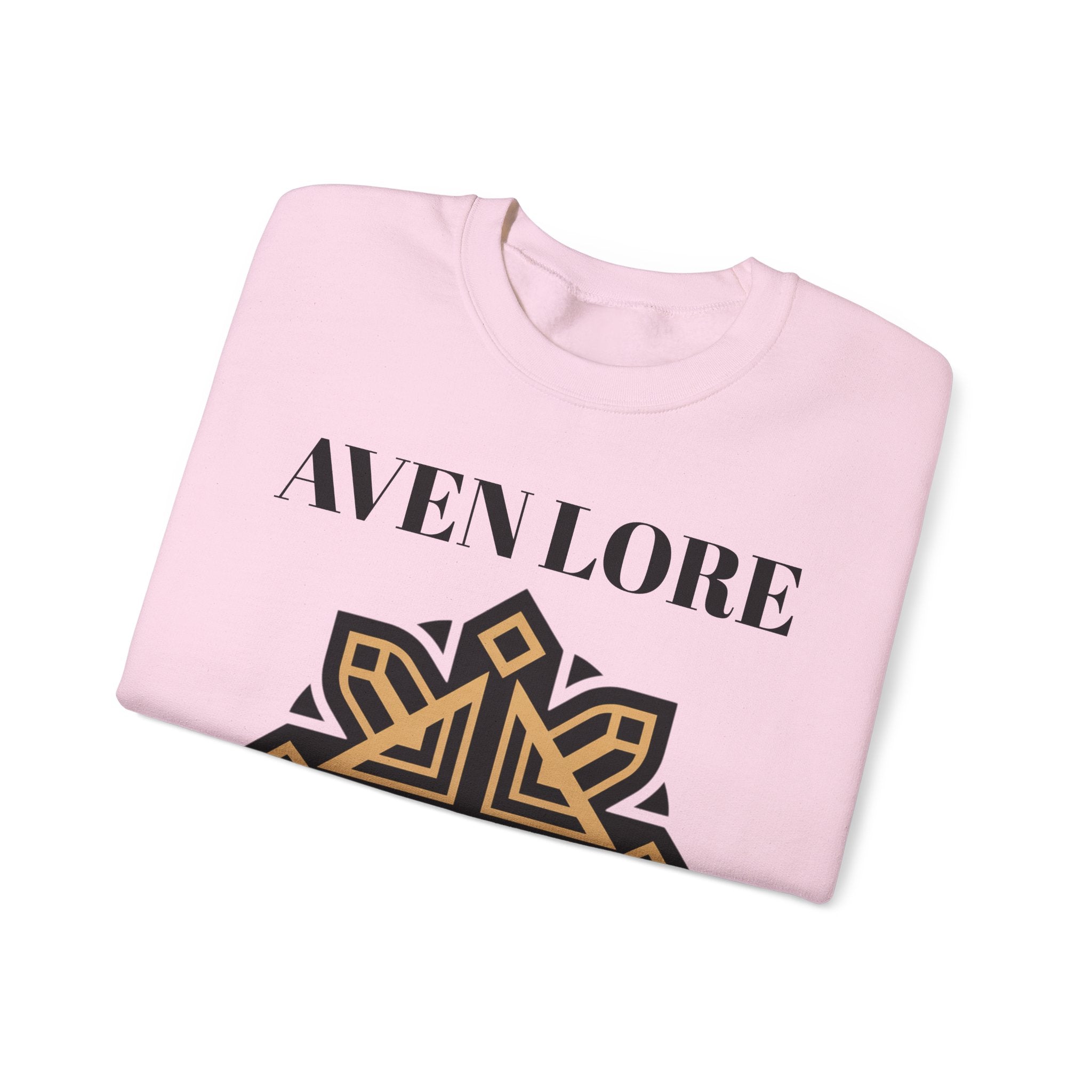 Aven Lore Crewneck Sweatshirt — Geometric Rune Emblem