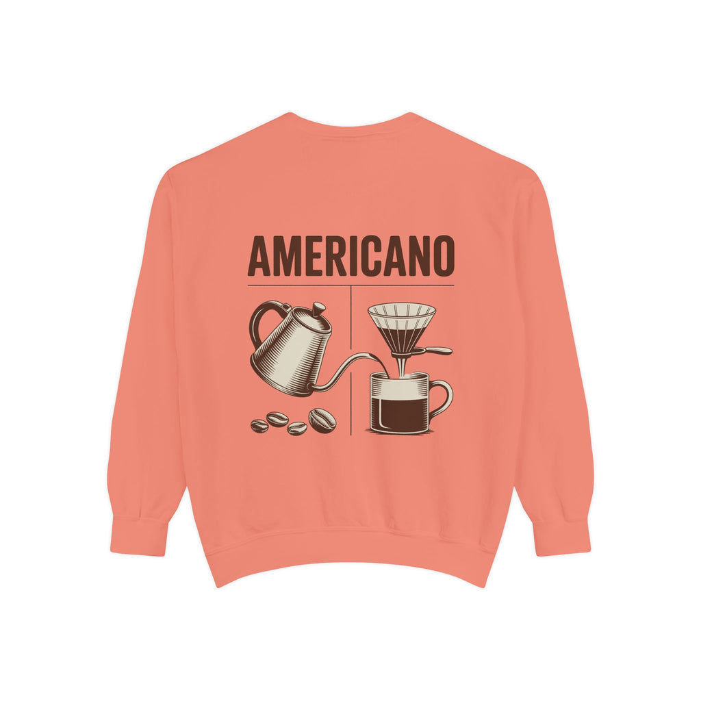 Americano Coffee Sweatshirt — 'Aven Lore' Cozy Barista Crewneck