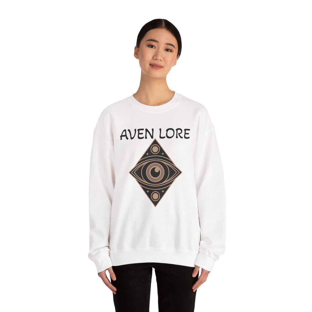 Aven Lore Crewneck Sweatshirt — Mystical Eye Graphic Pullover