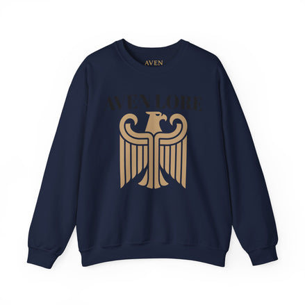 Aven Lore Crewneck Sweatshirt — Vintage Gold Eagle Graphic