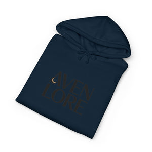 Aven Lore Hoodie — Minimal Brand Logo Hoodie with Abstract Organic Back Print