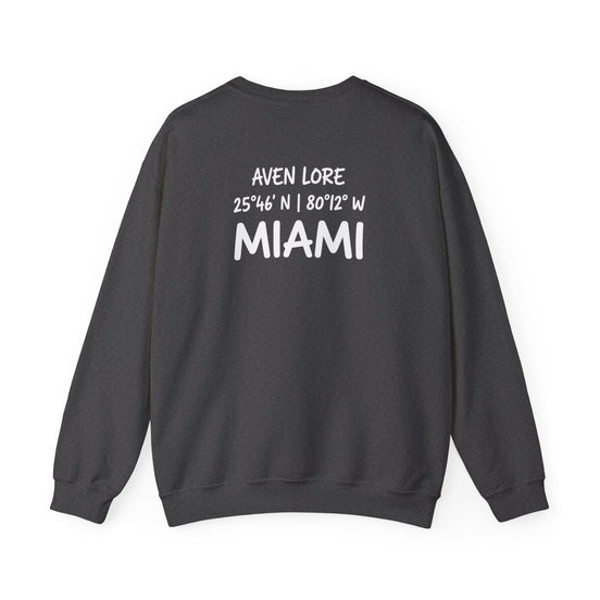 Crewneck Sweatshirt — 'Aven Lore Miami' Coordinates Pullover