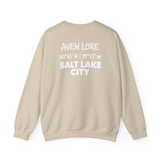 Salt Lake City Coordinates Crewneck Sweatshirt — Aven Lore