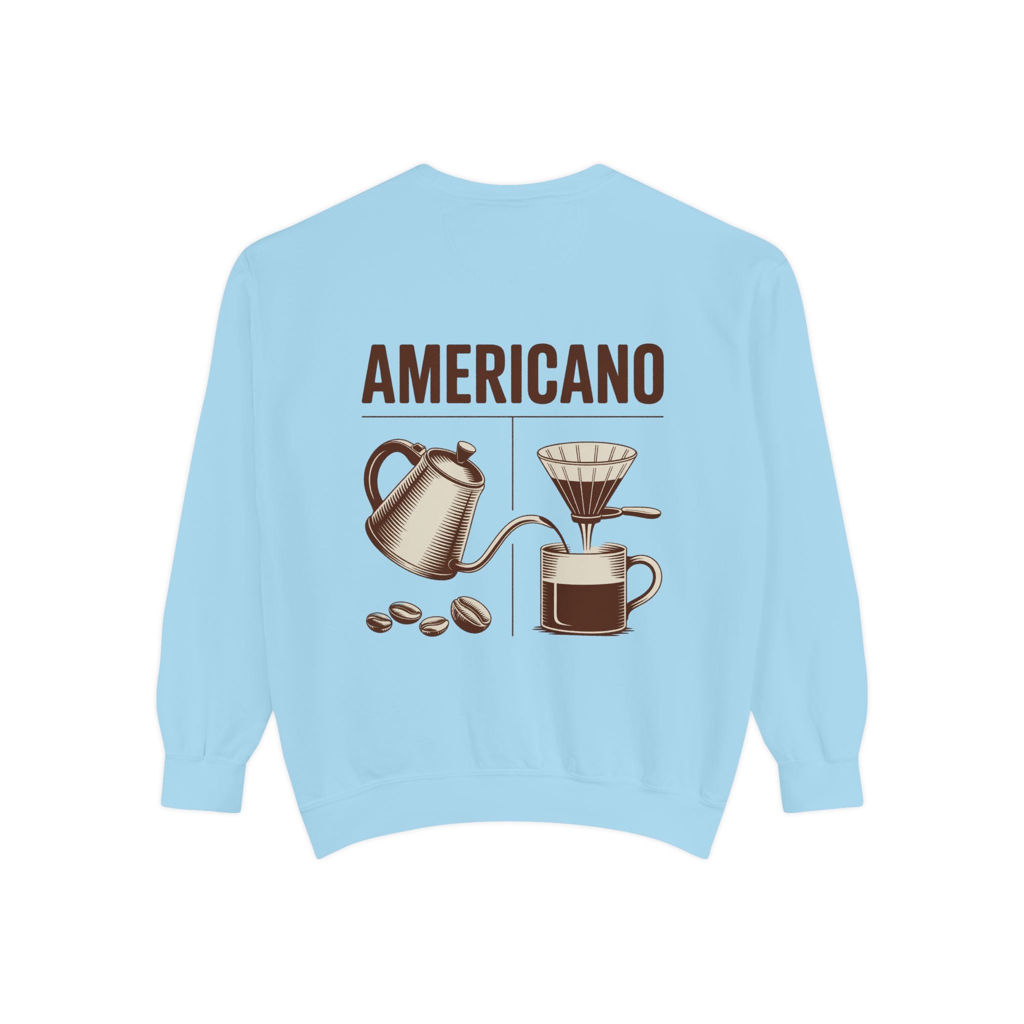Americano Coffee Sweatshirt — 'Aven Lore' Cozy Barista Crewneck