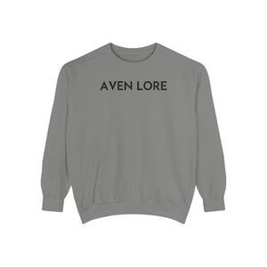 Aven Lore Sweatshirt — Minimalist Text Crewneck Pullover