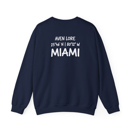 Crewneck Sweatshirt — 'Aven Lore Miami' Coordinates Pullover