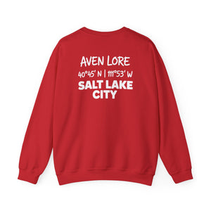 Salt Lake City Coordinates Crewneck Sweatshirt — Aven Lore