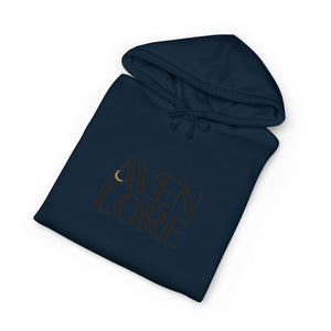 Aven Lore Hoodie — Minimalist Logo Pullover with 3D Block Back Design