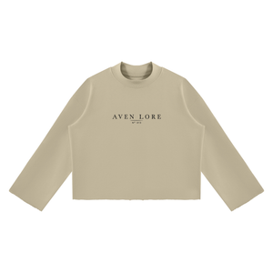 The Weaver — Heavyweight Raw-Edge Mock Neck