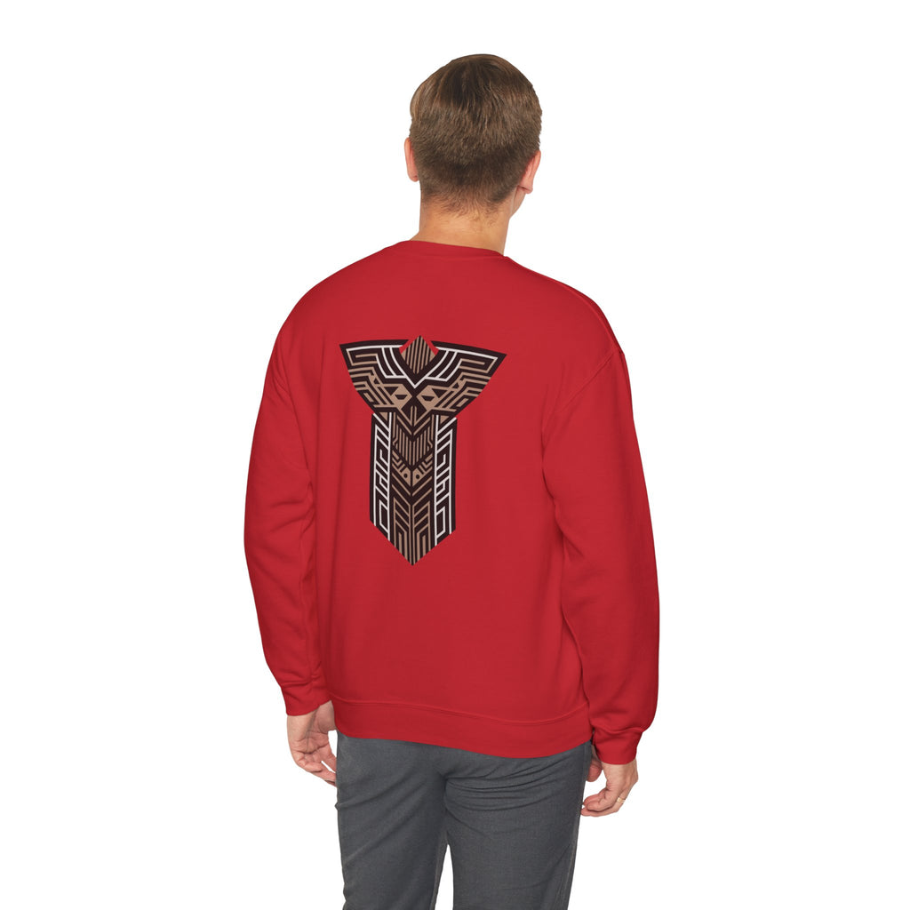 Aven Lore Crewneck Sweatshirt — Geometric Rune Emblem