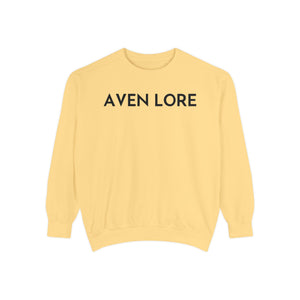 Aven Lore Sweatshirt — Vintage Red Rose Back Print Crewneck