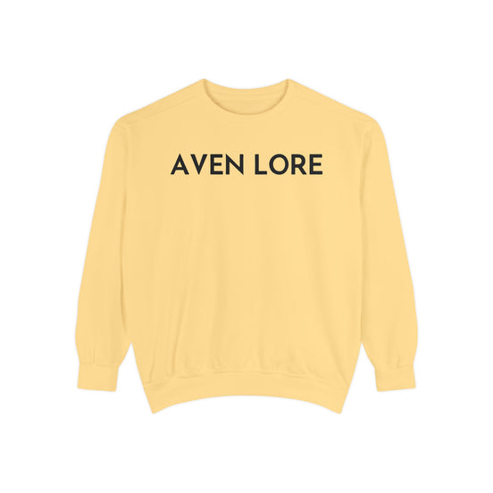 Aven Lore Sweatshirt — Vintage Red Rose Back Print Crewneck