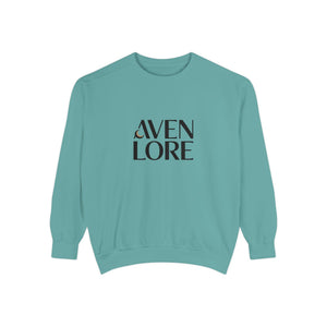 Aven Lore Sweatshirt — 'WHY NOT' Back Graphic Garment-Dyed Crewneck
