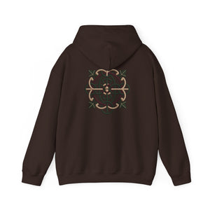 Celtic Knot Ivy Hoodie — Floral Interlace Graphic Hooded Sweatshirt