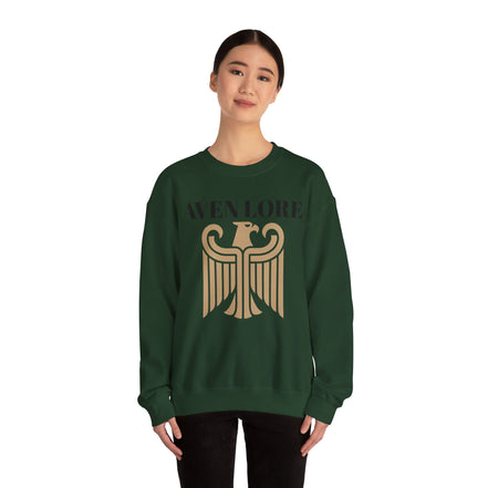 Aven Lore Crewneck Sweatshirt — Vintage Gold Eagle Graphic