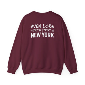 Crewneck Sweatshirt — Aven Lore New York Coordinates Crew