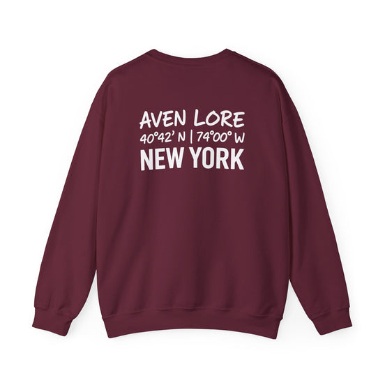 Crewneck Sweatshirt — Aven Lore New York Coordinates Crew