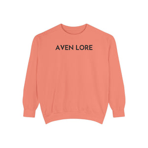 Aven Lore Sweatshirt — Minimalist Text Crewneck Pullover