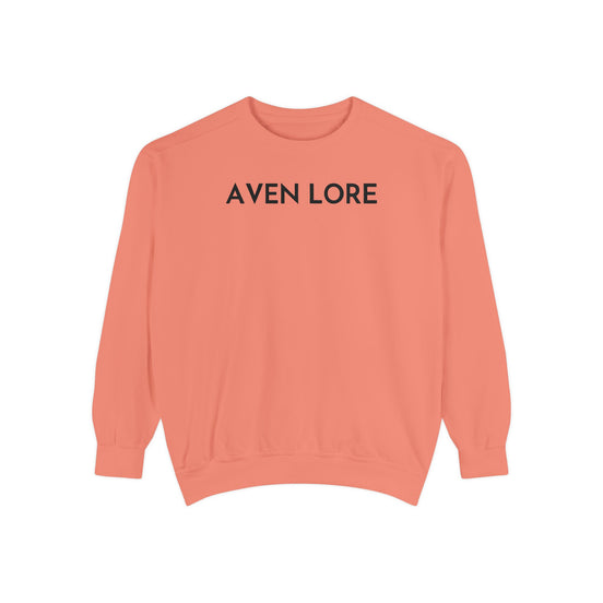 Aven Lore Sweatshirt — Minimalist Text Crewneck Pullover