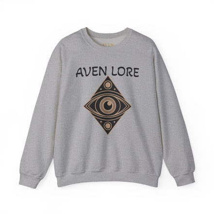 Aven Lore Crewneck Sweatshirt — Mystical Eye Graphic Pullover