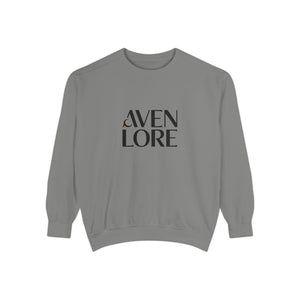 Aven Lore Sweatshirt — 'WHY NOT' Back Graphic Garment-Dyed Crewneck