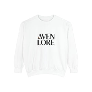 Aven Lore Sweatshirt — 'WHY NOT' Back Graphic Garment-Dyed Crewneck