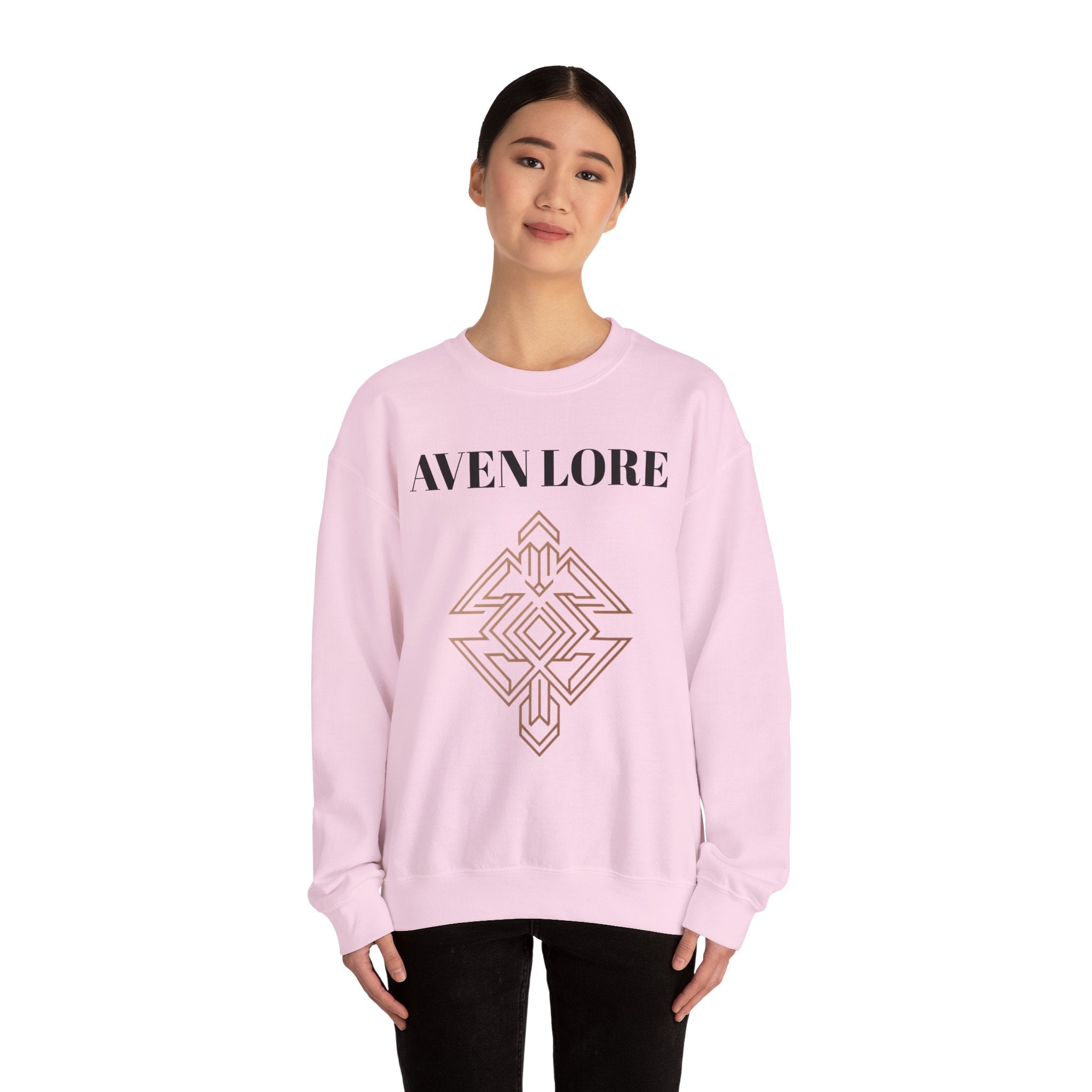Crewneck Sweatshirt — Aven Lore Geometric Logo Pullover