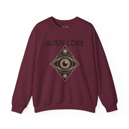 Aven Lore Crewneck Sweatshirt — Mystical Eye Graphic Pullover