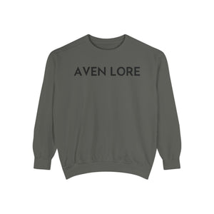 Aven Lore Sweatshirt — Vintage Red Rose Back Print Crewneck
