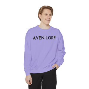 Aven Lore Sweatshirt — Vintage Red Rose Back Print Crewneck