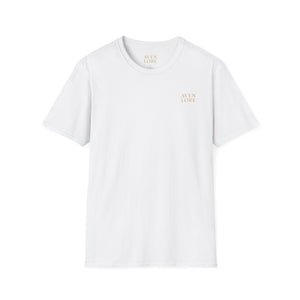 Floral Crest T-Shirt — Vintage Rose Back Print
