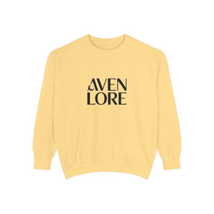 Aven Lore Sweatshirt — 'WHY NOT' Back Graphic Garment-Dyed Crewneck