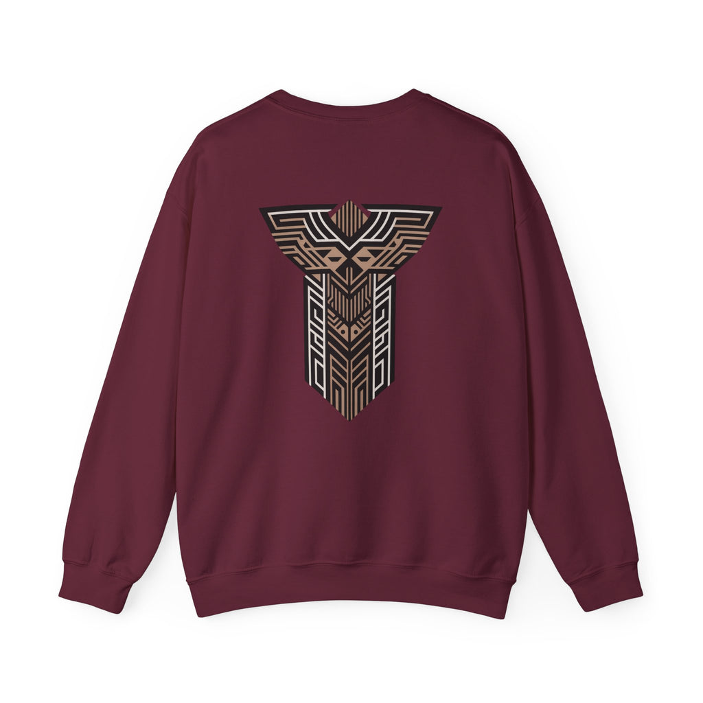 Aven Lore Crewneck Sweatshirt — Geometric Rune Emblem