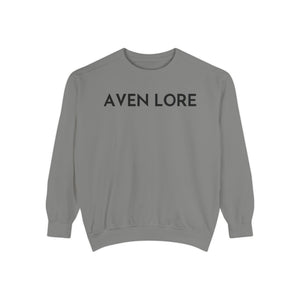 Aven Lore Sweatshirt — Vintage Red Rose Back Print Crewneck